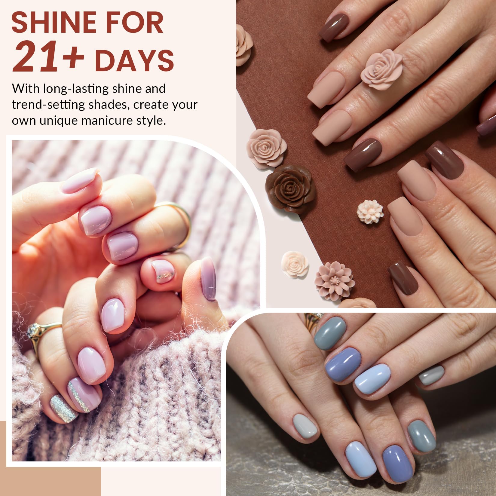 VANREESA matte top coat for a chic velvety texture
