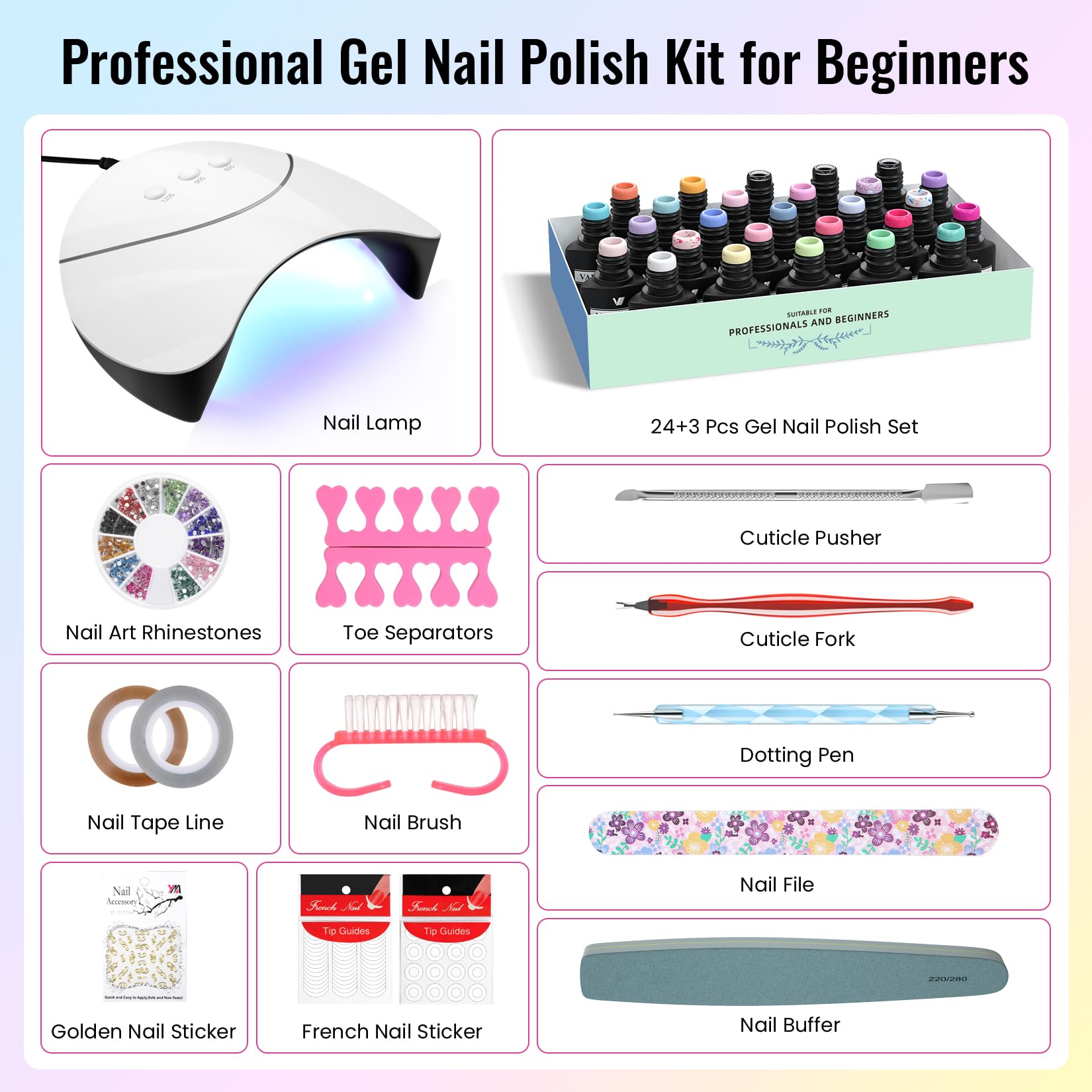 VANREESA nail art decorations add personalized accents and sparkle.