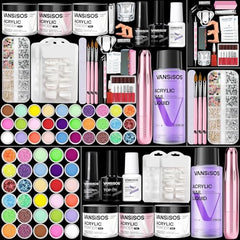 VANSISOS acrylic nail powder collection for smooth, lasting color and easy beads.