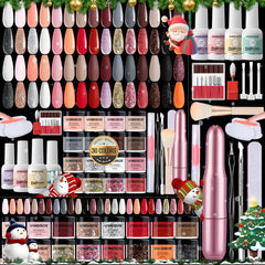 VANSISOS dip powder kit shows 30 color powders for at-home manicures