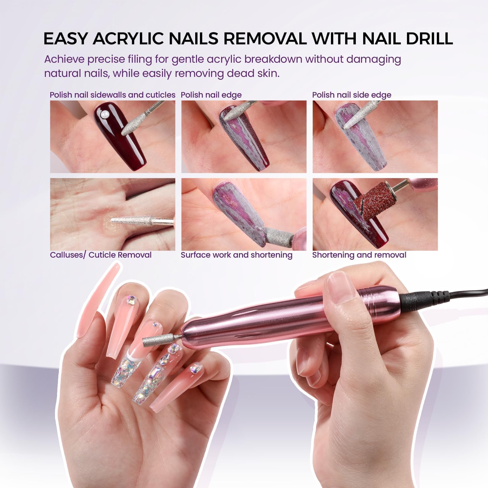VANSISOS nail glue and tip glue shown for secure tips and lasting holds.