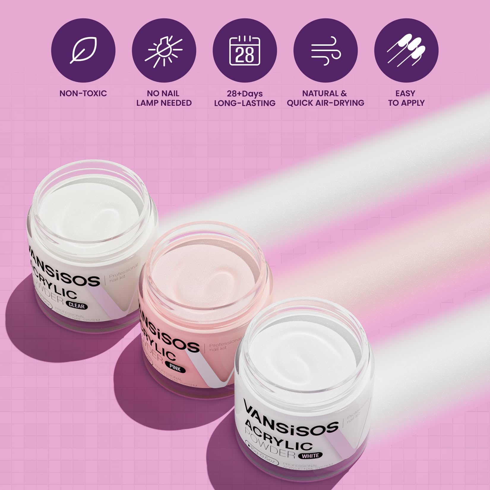 VANSISOS USB nail drill set with bits for shaping and cuticle work.