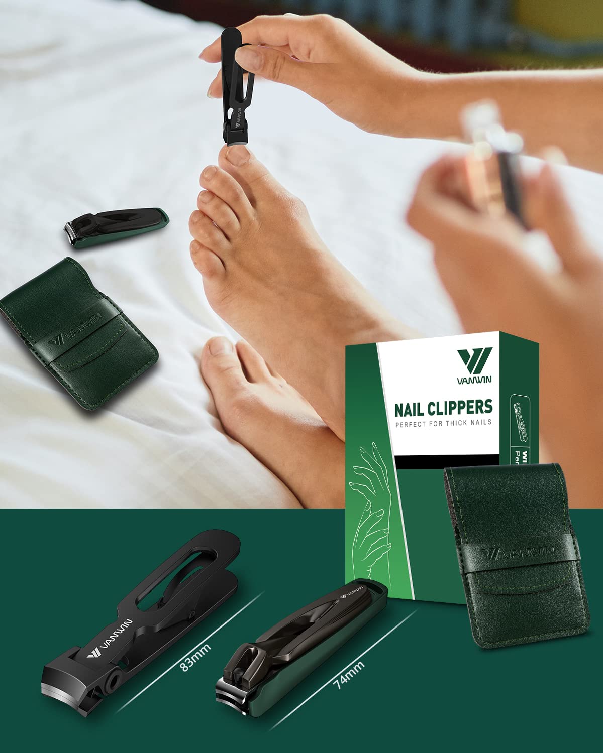 VANWIN gift-packable nail clippers present a practical grooming gift option.