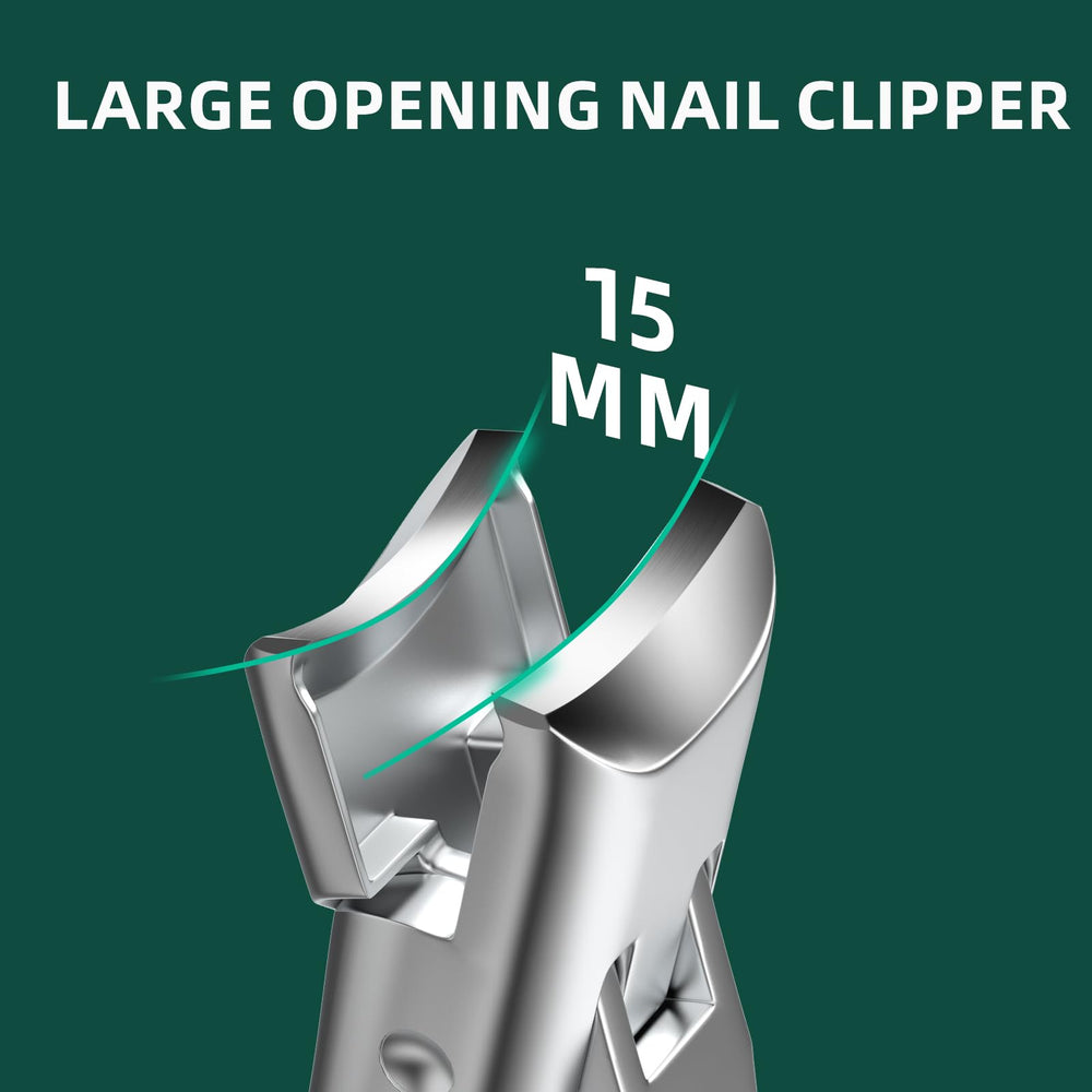 VANWIN safety-lock catcher prevents nail splash during clipping.