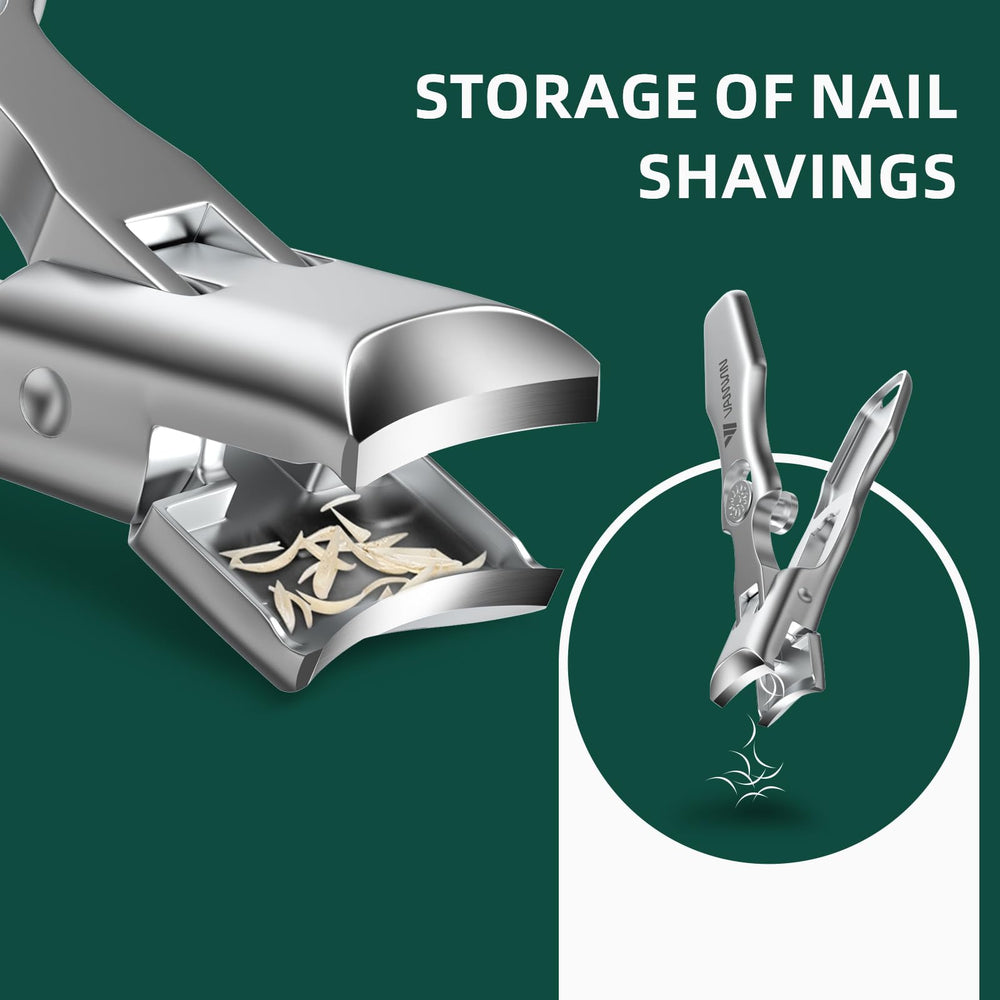VANWIN toenail-clippers-for-seniors highlight a large grip for comfortable use.