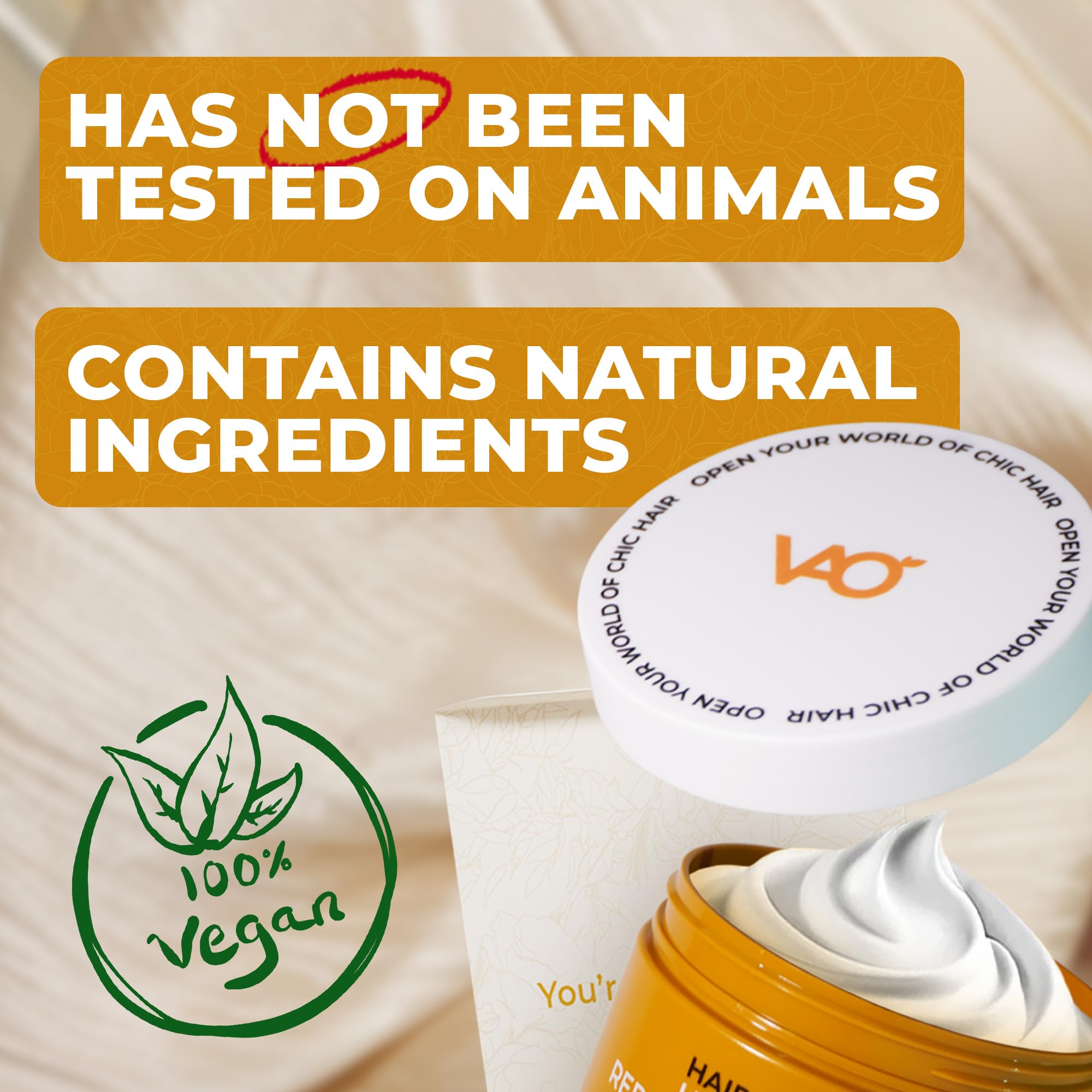 VAO Deep Conditioning Hair Mask non-sulfate formula safe for color-treated hair