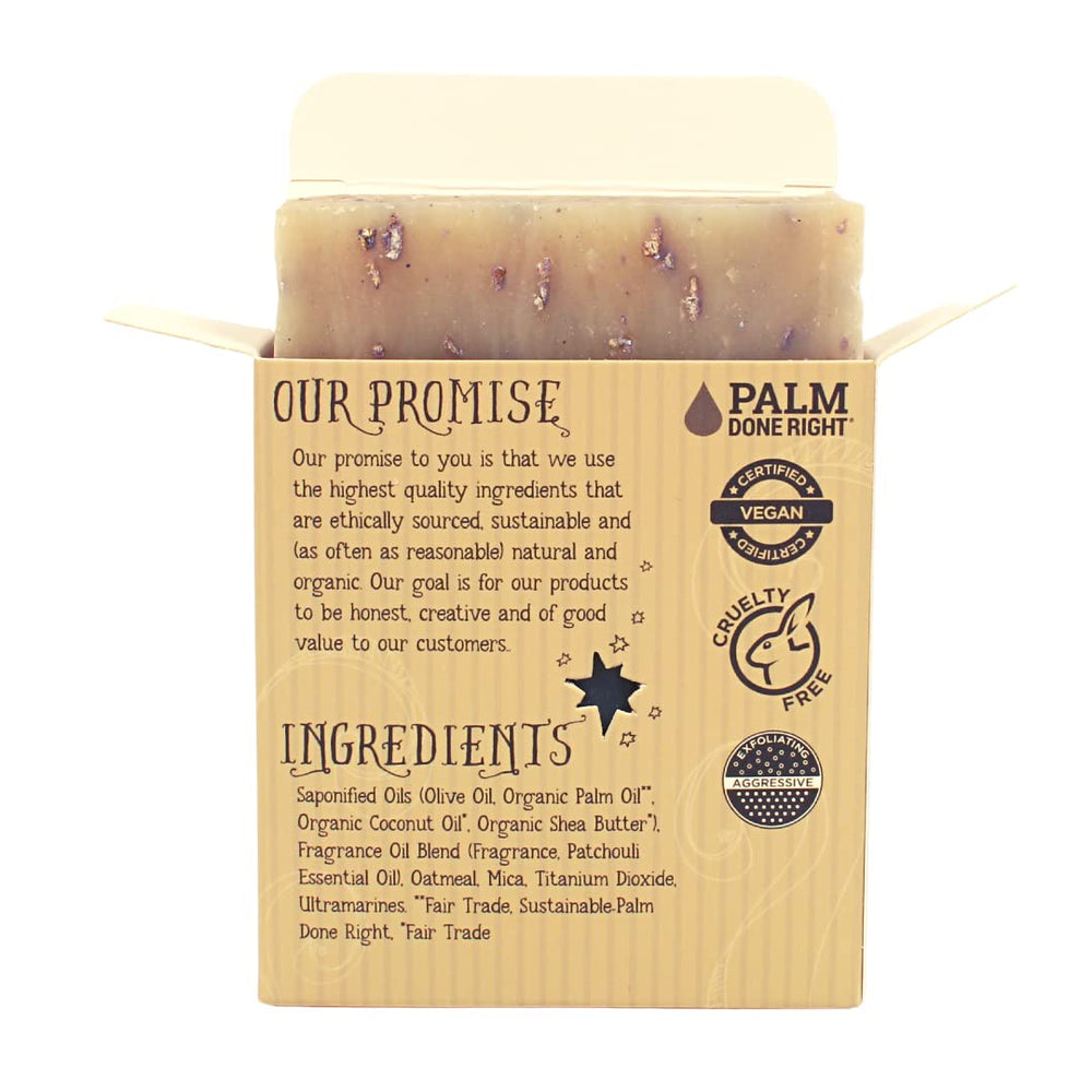 Varina Handmade soap USA cold-process label indicating handmade quality and sustainability.