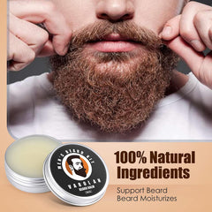 Varolan beard balm tube softens and nourishes facial hair for styling.