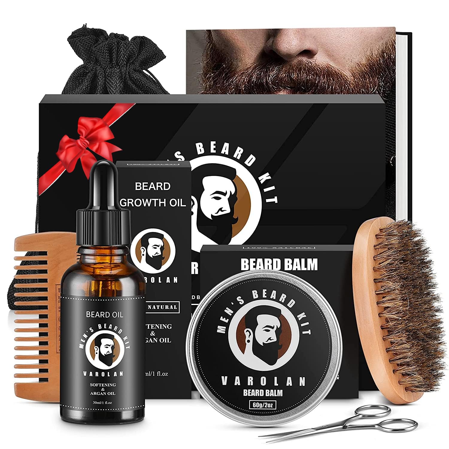 Varolan beard care kit packaging shows premium gift-worthy packaging and storage.