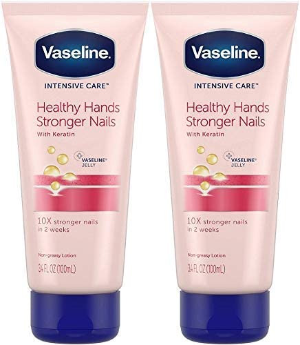 Display of Vaseline 2-pack packaging for convenient travel use