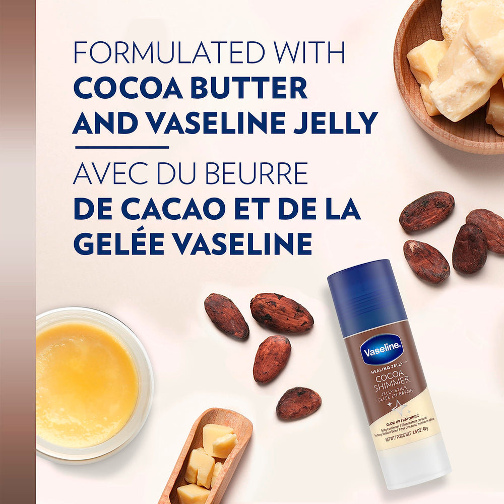 Vaseline Cocoa Butter Balm on dry elbow area.