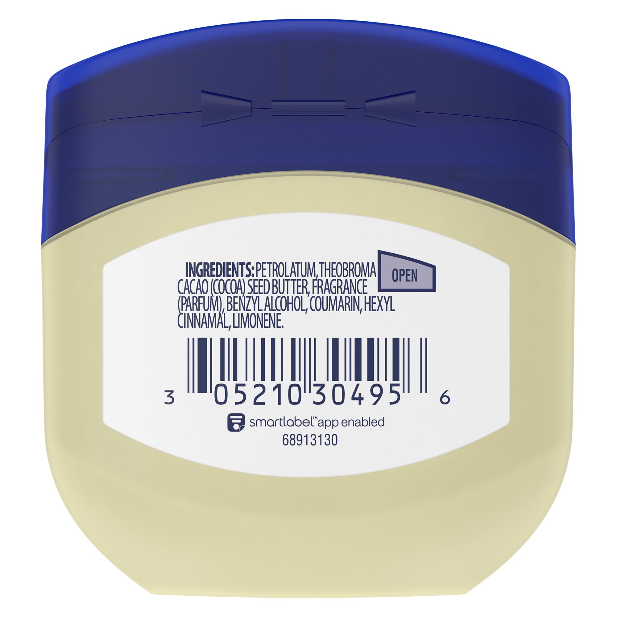Vaseline Cocoa Butter Healing Jelly on elbow reduces rough skin naturally.