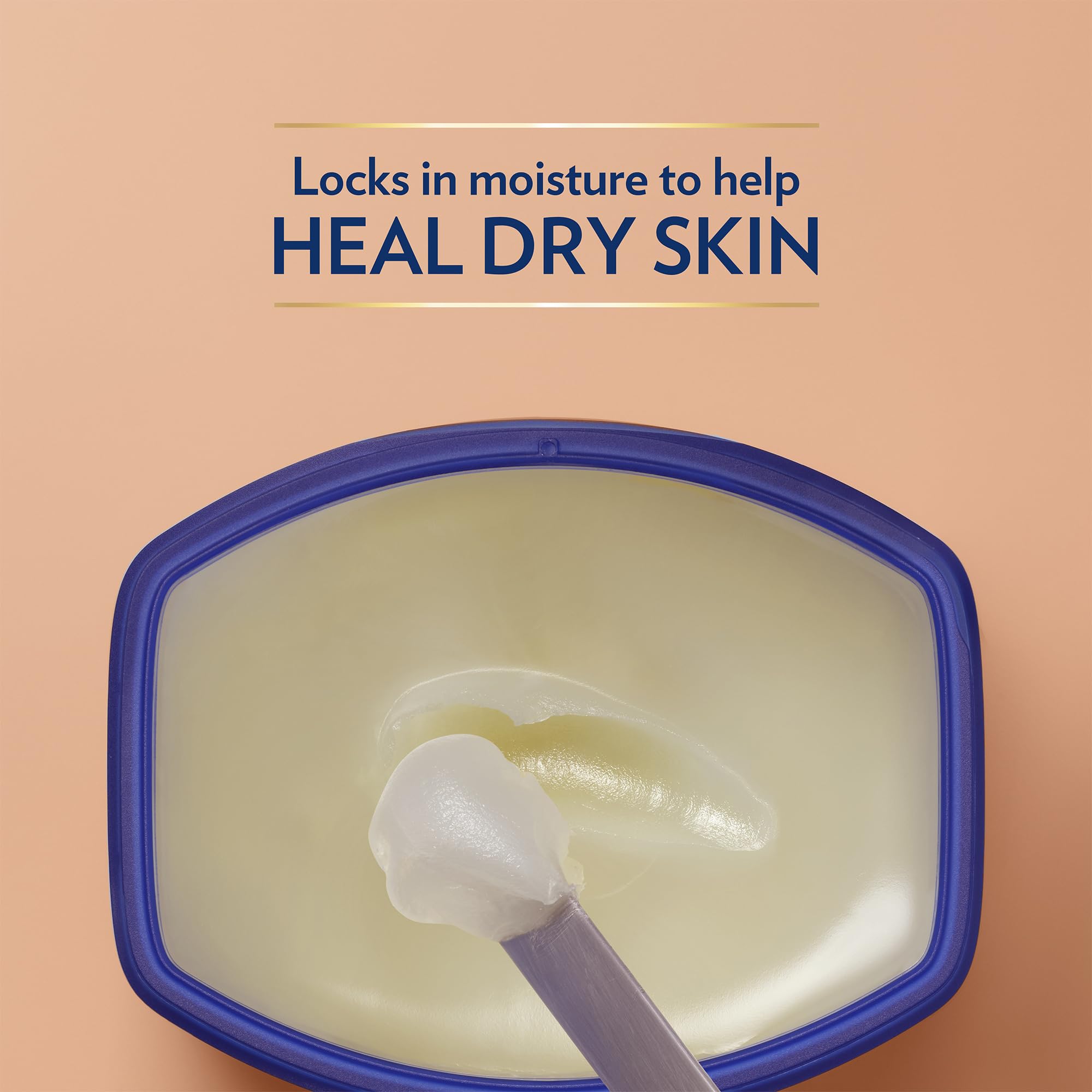 Vaseline Cocoa Butter Healing Jelly smooths rough elbows, knees, and heels