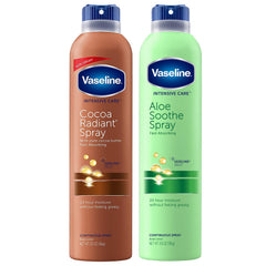 Vaseline Cocoa Radiant Spray bottle for quick, non-greasy moisture after shower