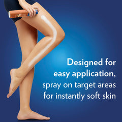 Vaseline Cocoa Radiant Spray dispense showing fast, even application.