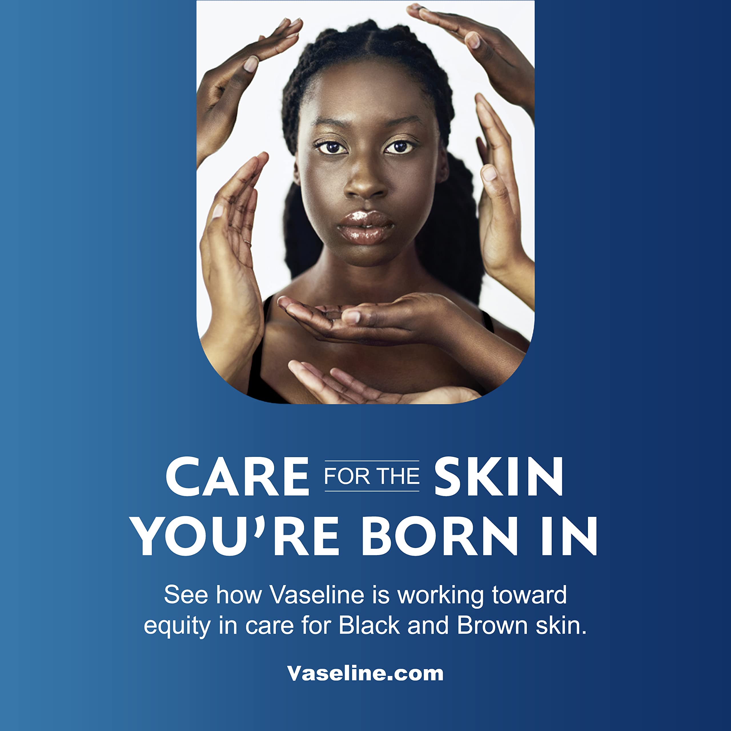 Vaseline Cocoa Shimmer Jelly Stick on skin for dewy radiance.