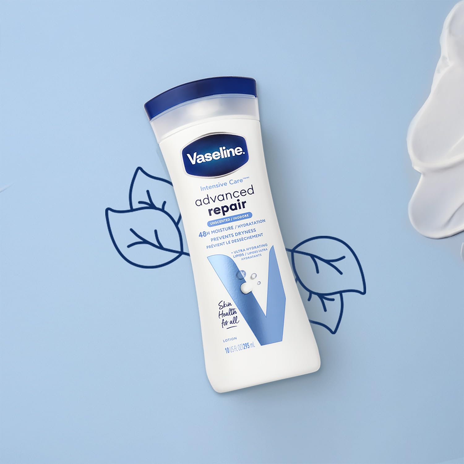 Vaseline fragrance-free lotion 2-pack on shelf signals affordable daily moisture.