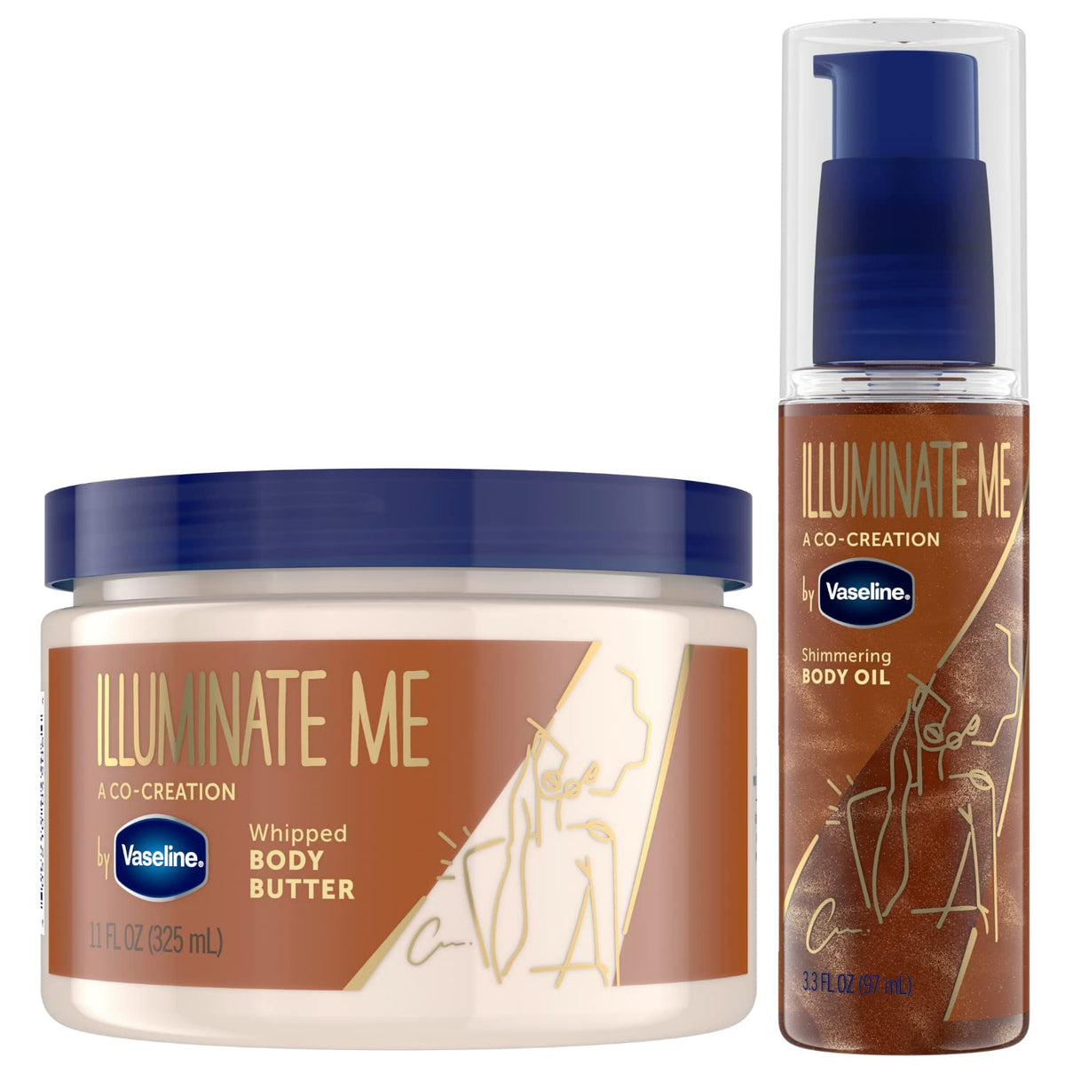 Vaseline Illuminate Me body butter close-up texture showing hydration and softness.