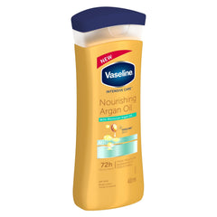 Vaseline Intensive Care Nourishing Argan Oil Lotion packaging front display.