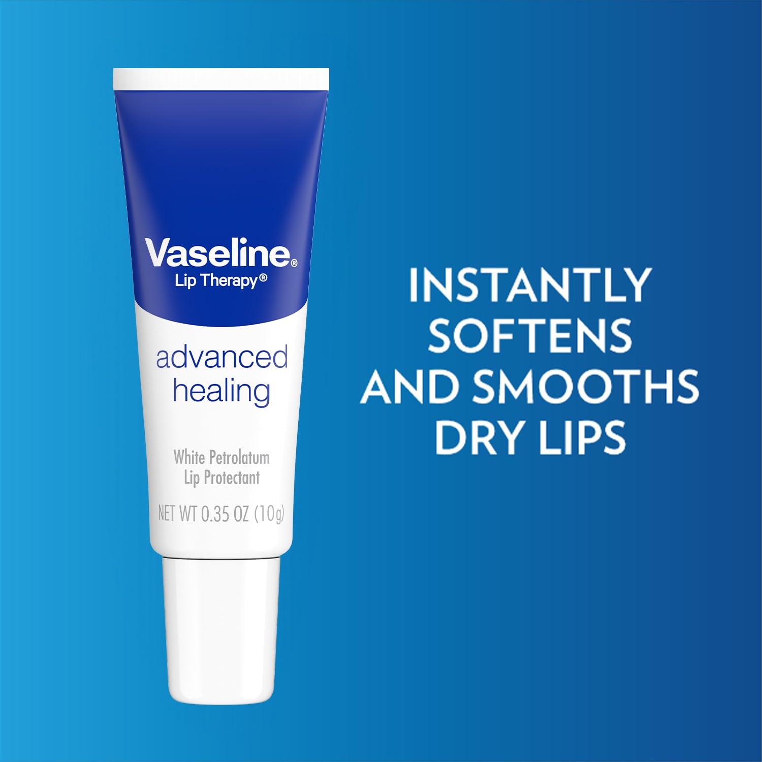 Vaseline Lip Therapy Advanced Healing stick included for on-the-go touch-ups.