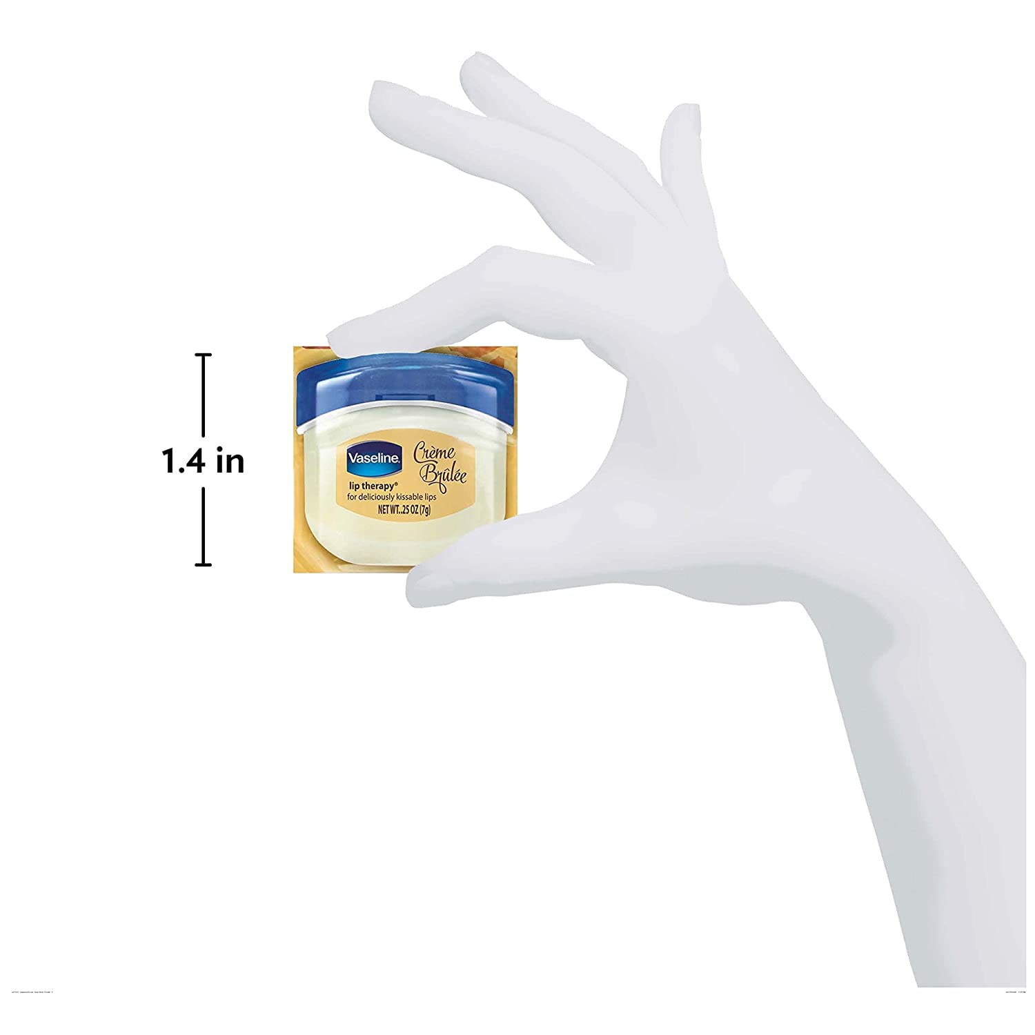 Vaseline Lip Therapy barrier protection via petroleum jelly base.