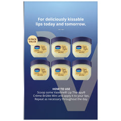 Vaseline Lip Therapy mini six pack for travel-friendly lip care.