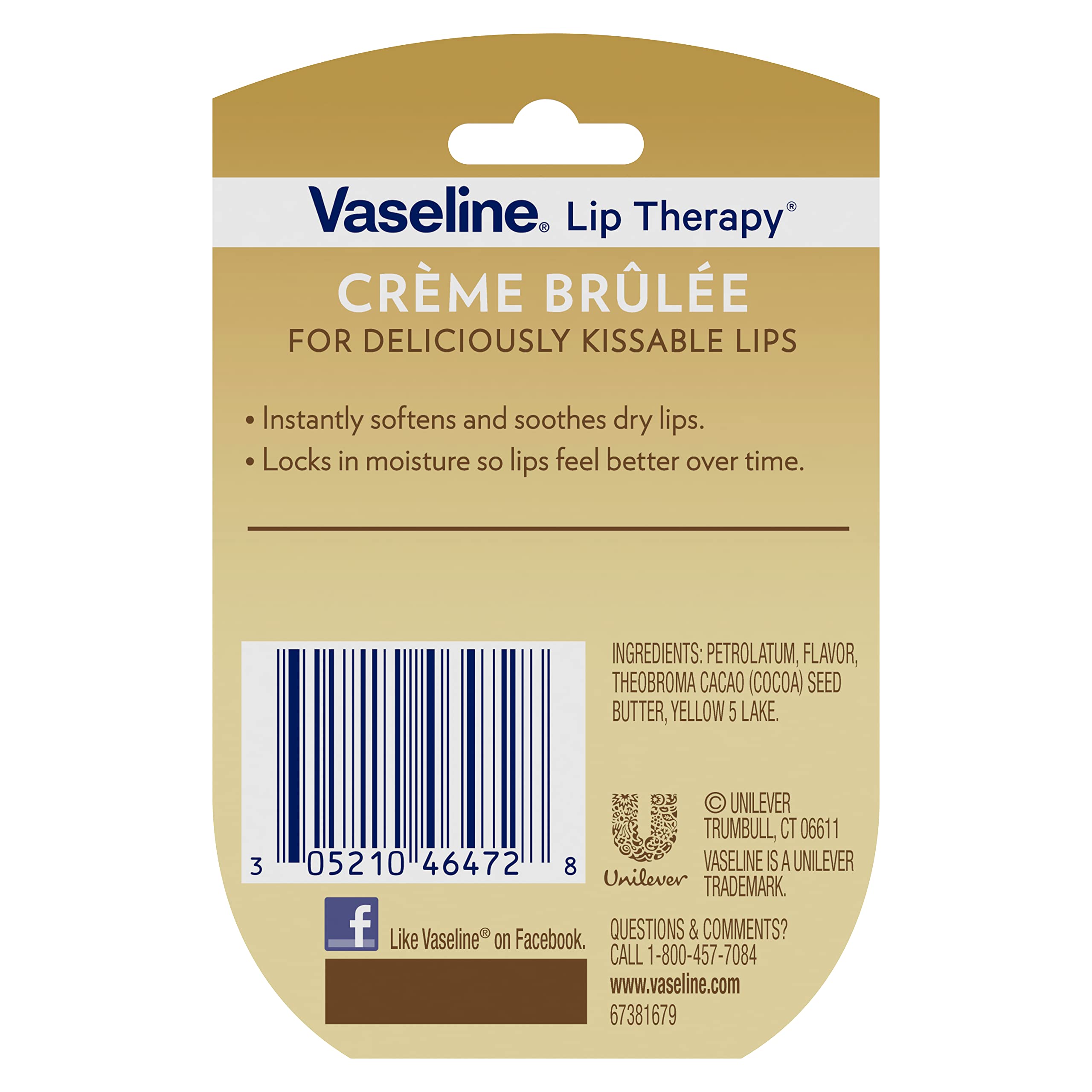 Vaseline Lip Therapy pocket size container ideal for daily use.