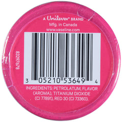 Vaseline Lip Therapy Rosy Lips Tin rose tint swatch highlights subtle color.
