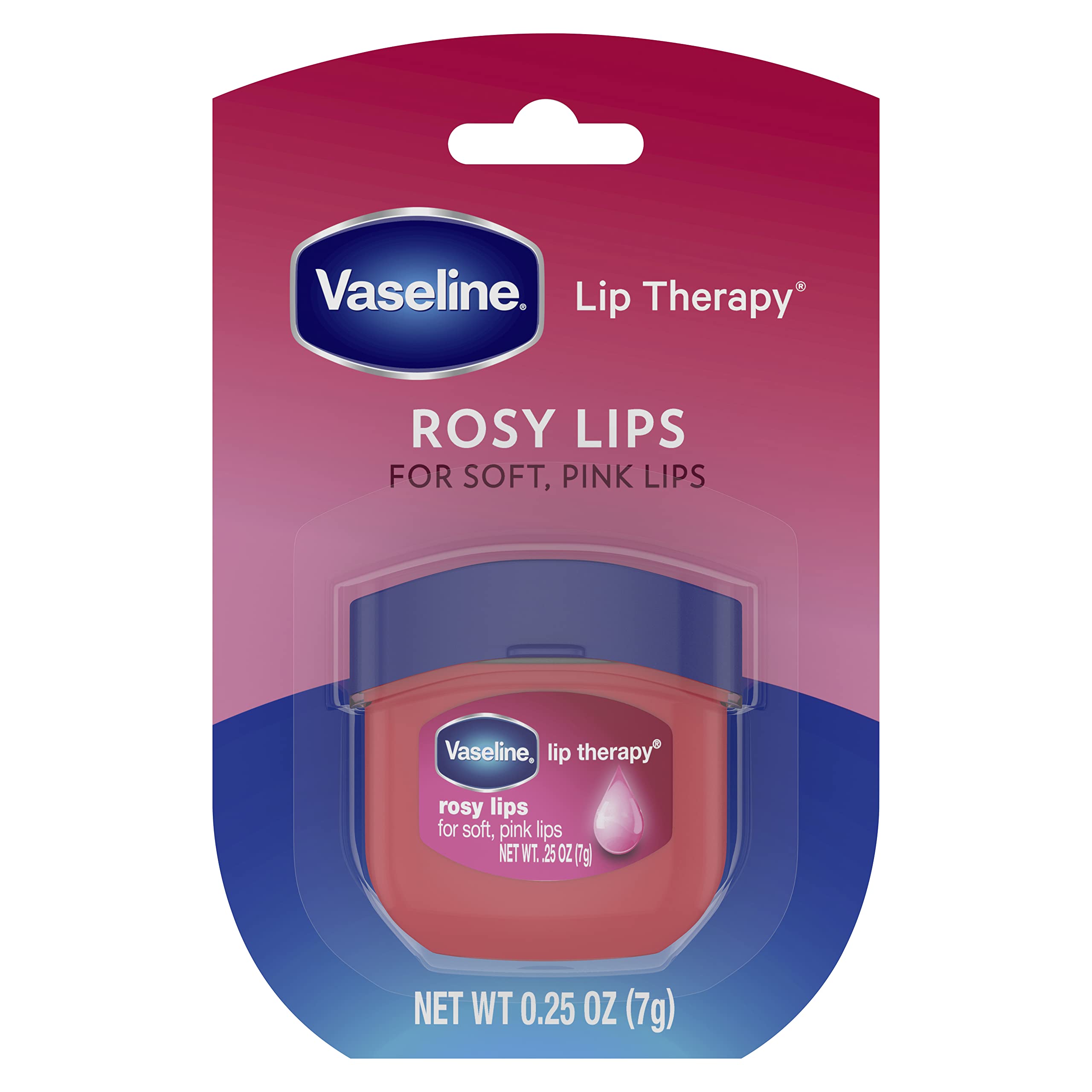Vaseline Lip Therapy Rosy Lips tinted balm showing rose tint