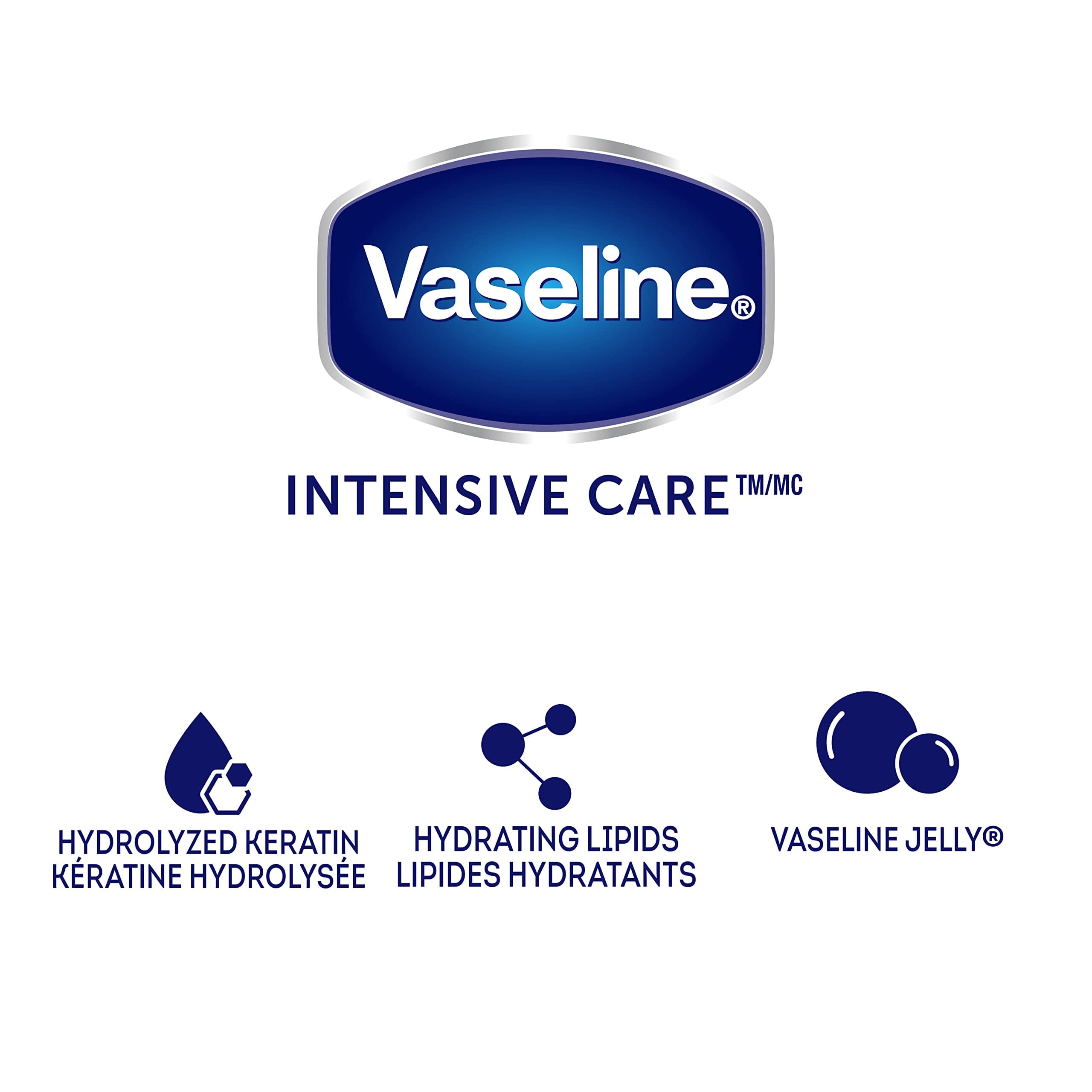 Vaseline lotion nail-strengthening cuticles close-up highlighting stronger nails with regular use