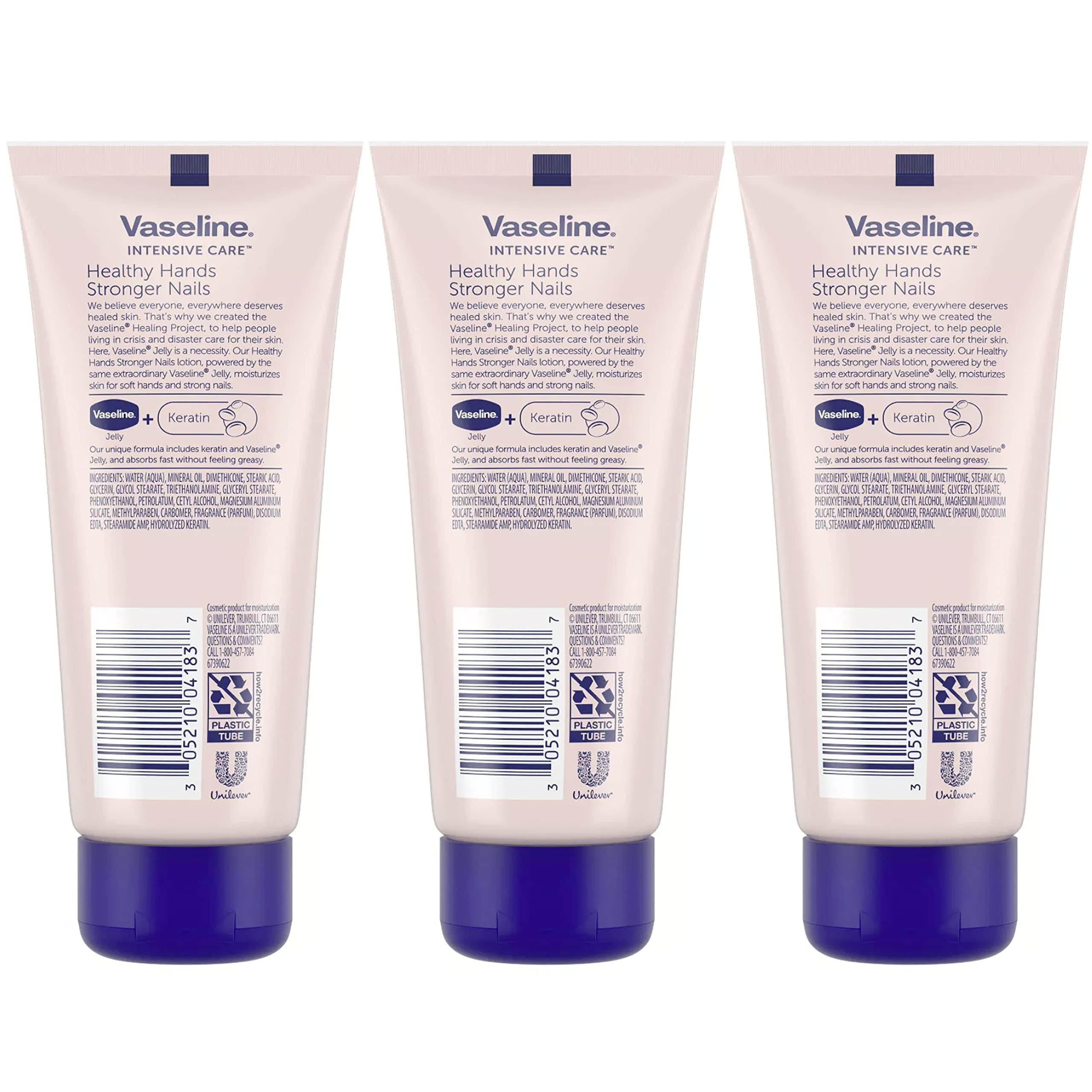 Vaseline lotion travel-size TSA-approved compact tube in carry-on setting