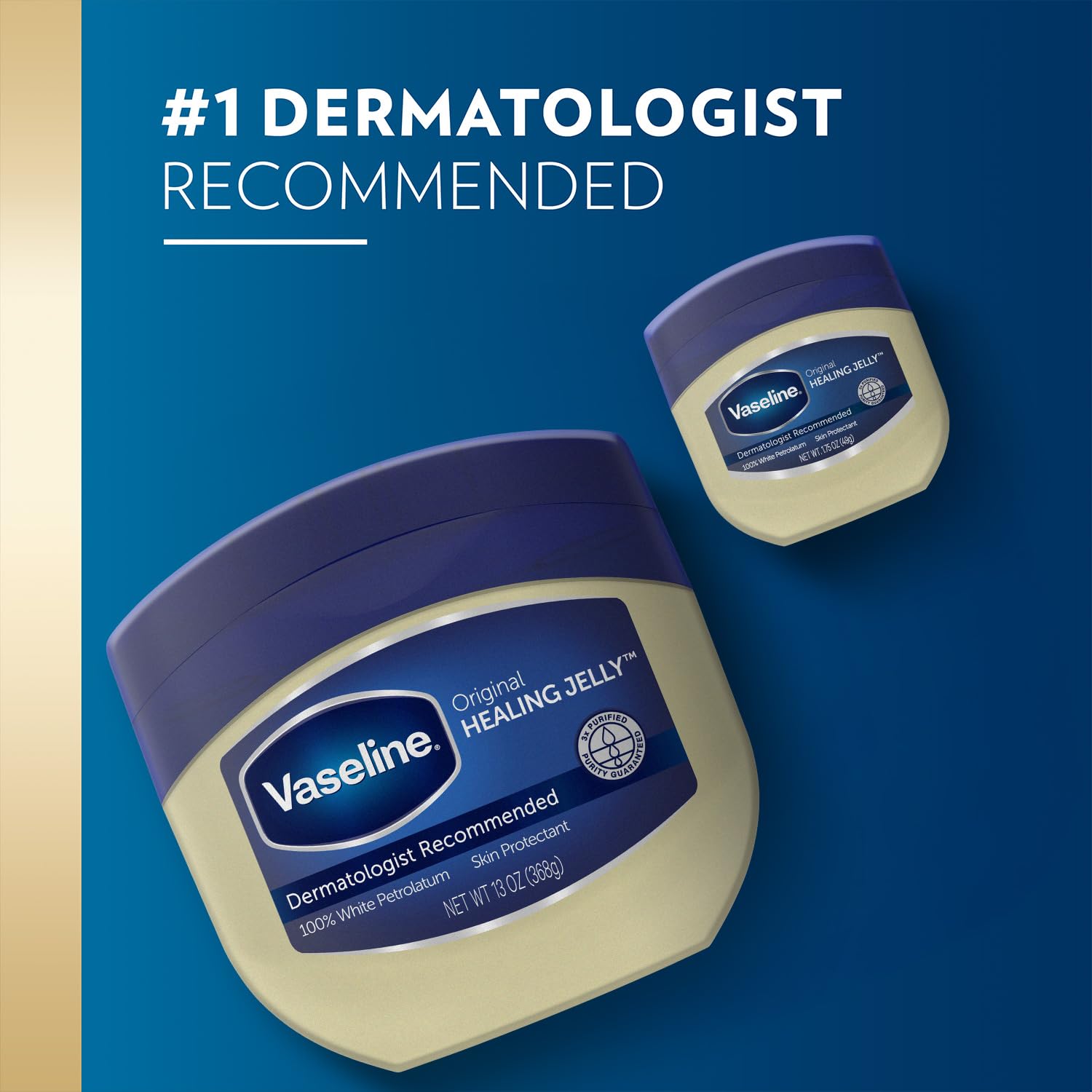 Vaseline Petroleum Jelly tattoo care and brow shaping with protective barrier.