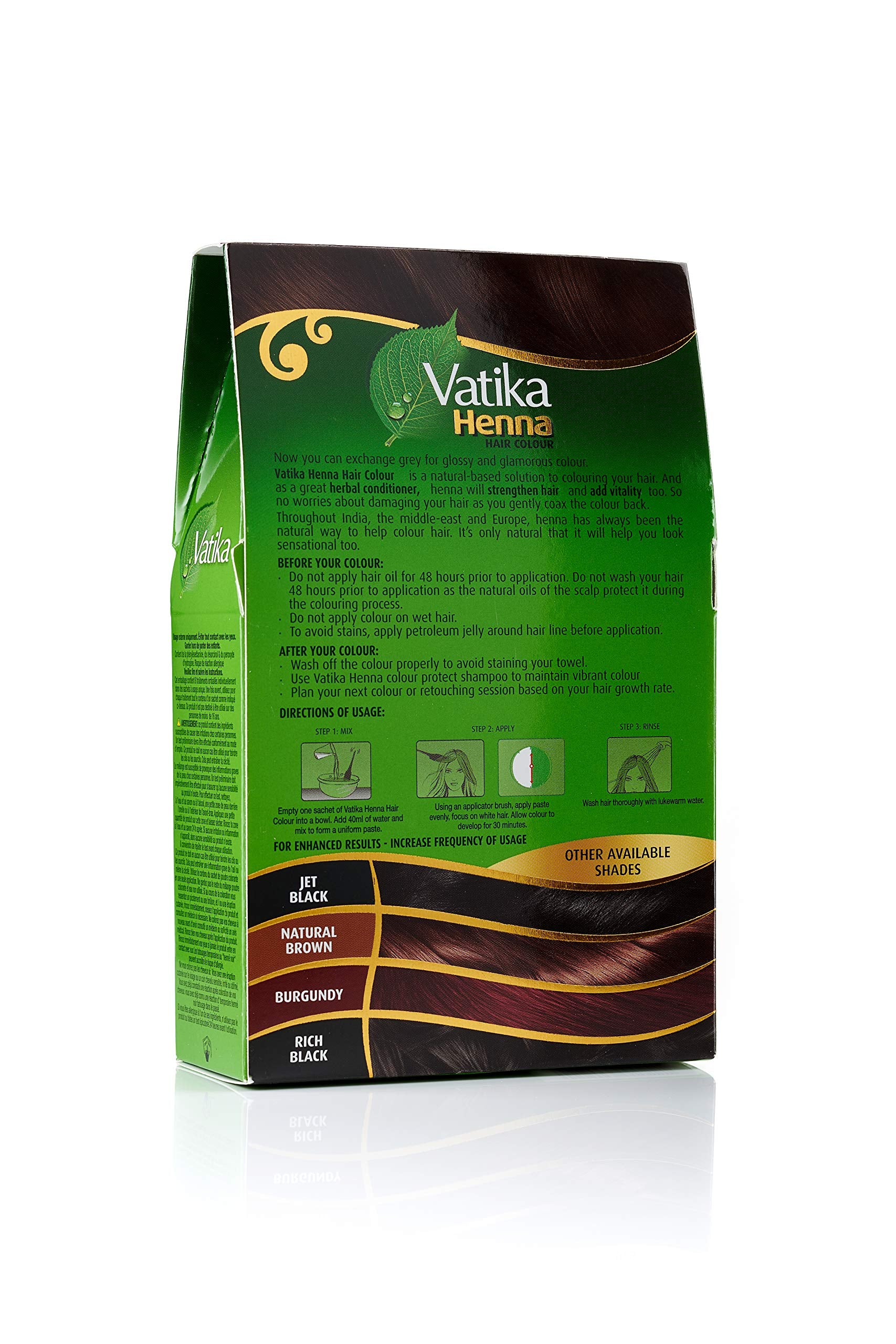 Vatika Naturals 18 sachets 10g pack enables multiple applications.