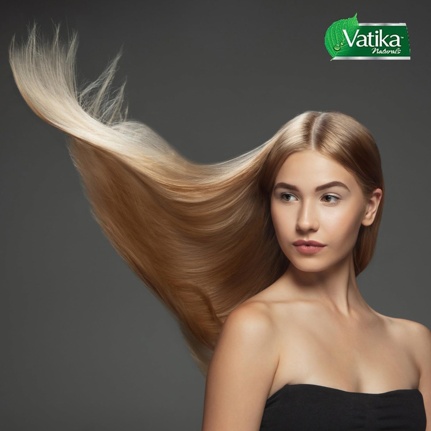 Vatika Naturals Dabur Olive Hair Mask post-use shine and frizz control