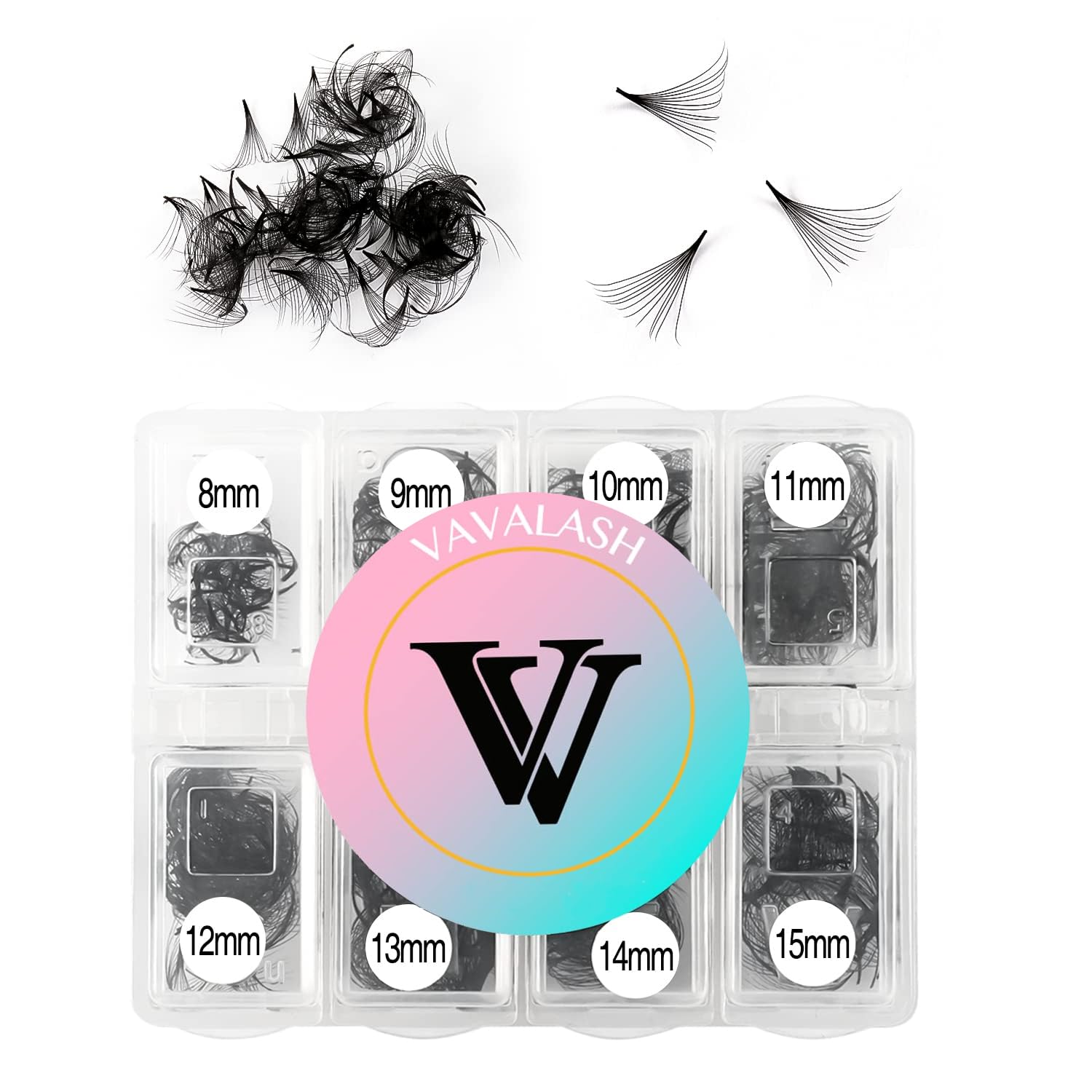 VAVALASH 600 fans premade loose fans box ready for efficient lash applications