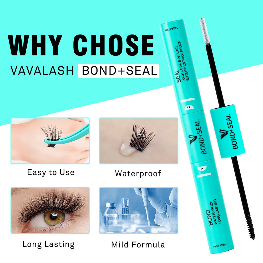 VAVALASH waterproof lash glue demonstrates long-lasting hold for active days.