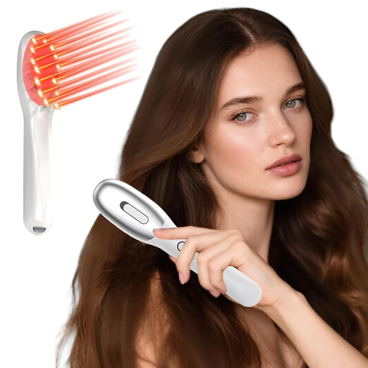 Vavis Lasercomb-001 front view for easy at-home scalp therapy sessions