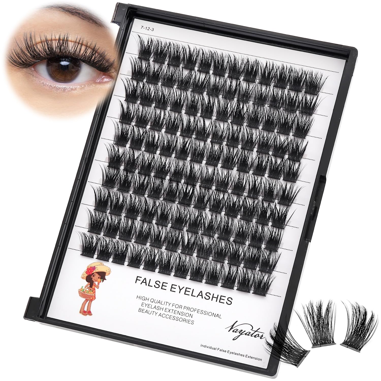 Vayator 120-piece pack keeps lashes organized for ready looks
