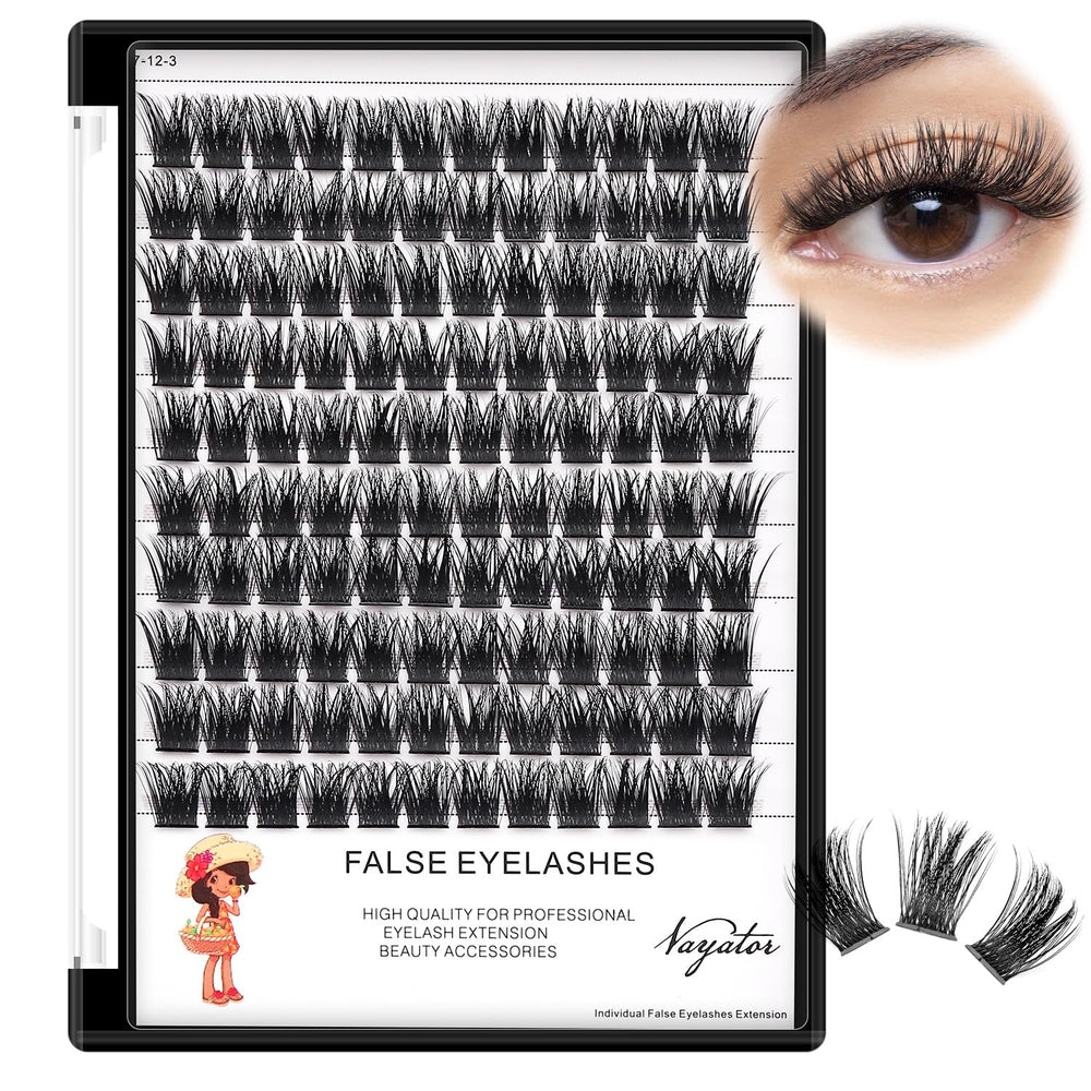 Vayator true-black synthetic fibers define lashes clearly