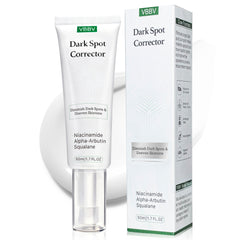 VBBV dark spot remover bottle closeup highlights formula for even-toned skin.
