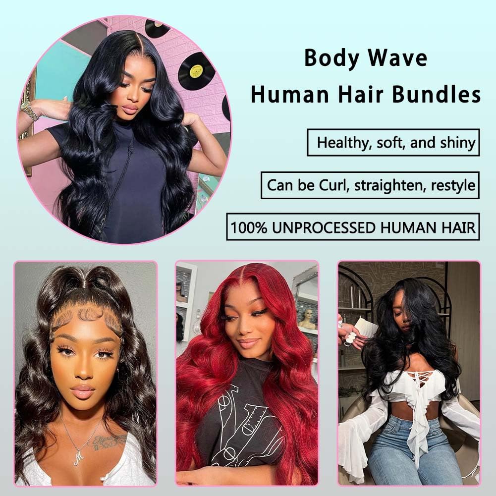 VBOKYD body wave bundles double-machine-weft detail closeup