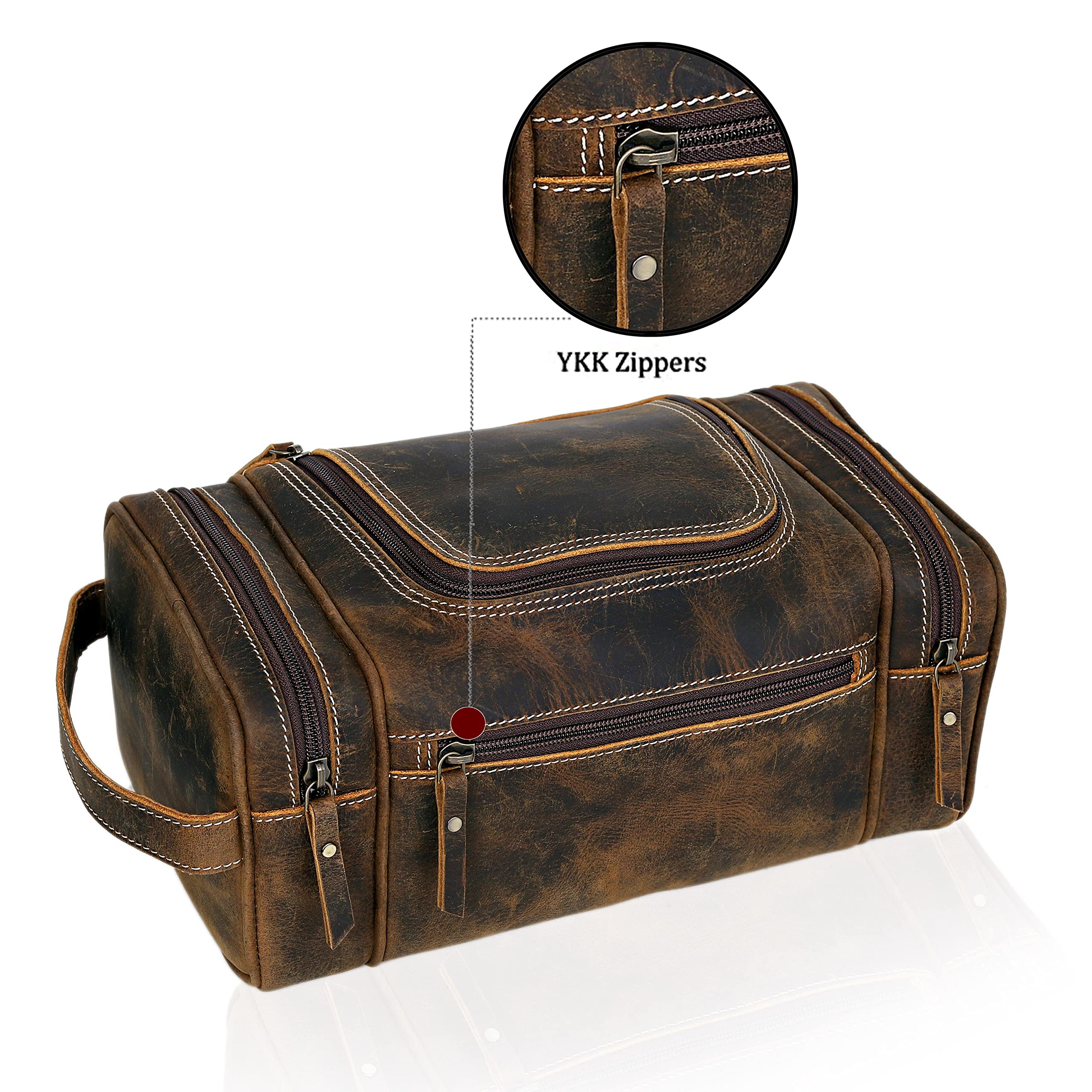 VC Vintage Couture YKK zipper ensures secure closure on trips