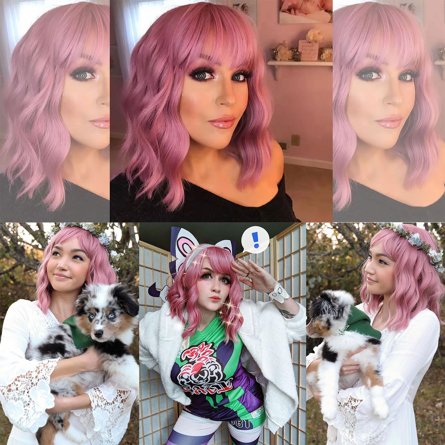 VCKOVCKO pastel wig party cosplay look highlights playful color impact.