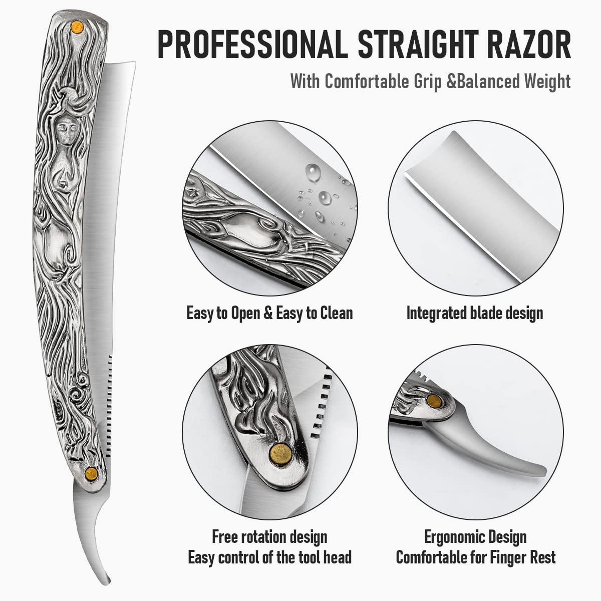 VCXOX stainless steel razor blade featuring corrosion resistance and long-lasting edge