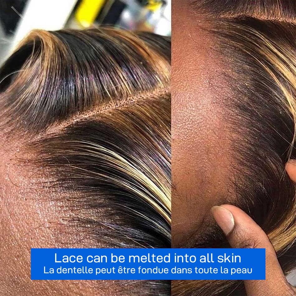 Veally highlight wig features baby hairs for a softer, more natural look.