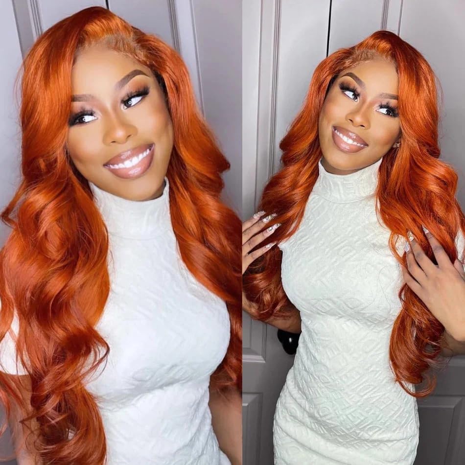 Veally Ginger Orange free-part styling option