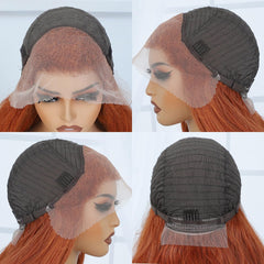 Veally Ginger Orange glueless cap demonstrates quick wear