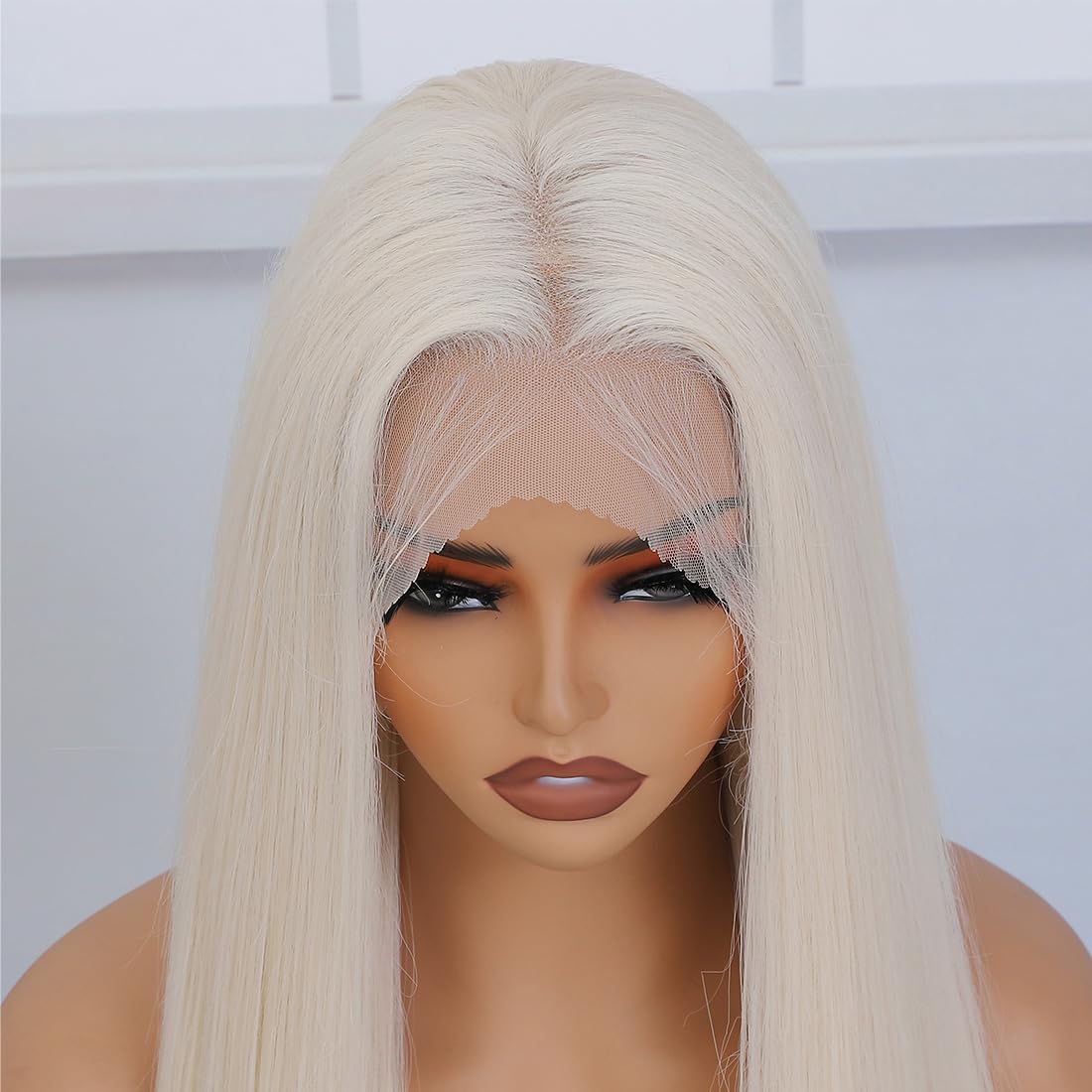 Veally platinum blonde 26 inch wig in packaging highlights ready to wear convenience