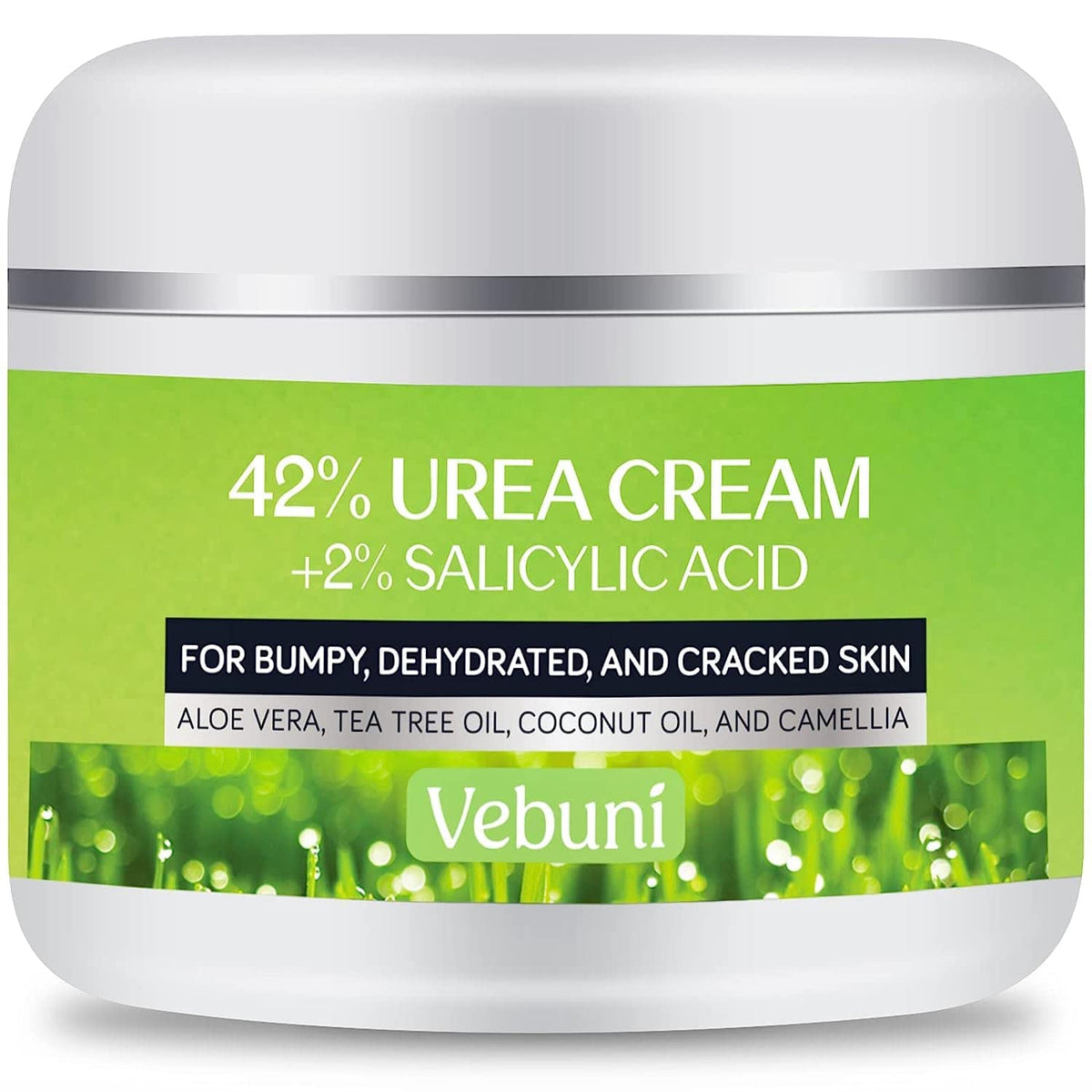 Vebuni Urea Cream 42% bottle for deep hydration and soft skin.