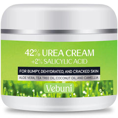 Vebuni Urea Cream 42% bottle for deep hydration and soft skin.